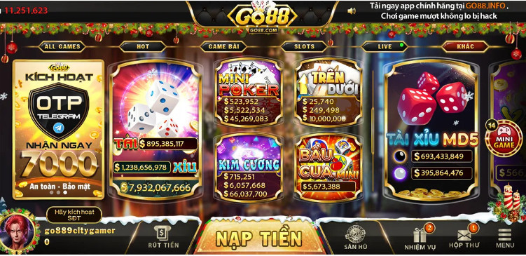 Thế giới Mini game Go88 onl tạo cho người chơi cảm giác mới mẻ Thế giới Mini game Go88 onl tạo cho người chơi cảm giác mới mẻ