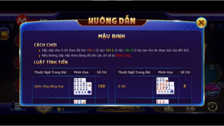 Các thuật ngữ trong game Mậu Binh Các thuật ngữ trong game Mậu Binh