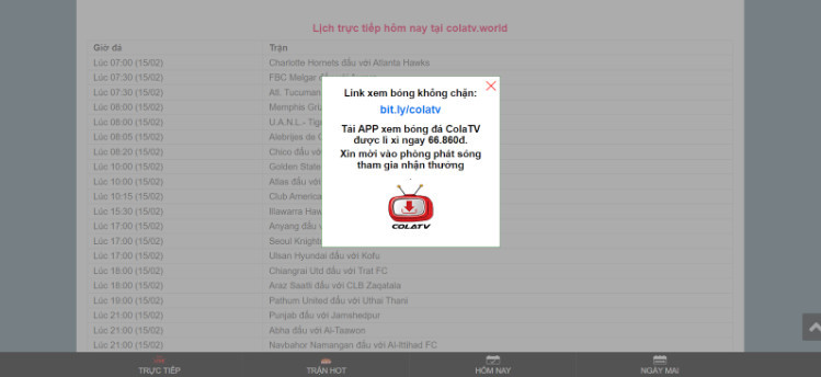 Colatv cung cấp lịch thi đấu mỗi ngày Colatv cung cấp lịch thi đấu mỗi ngày