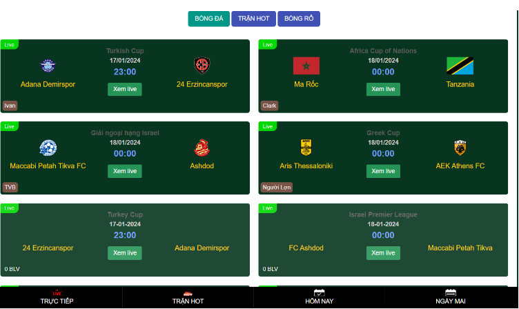 Theo dõi những giải bóng rổ kịch tính trên Trực tiếp NBA Theo dõi những giải bóng rổ kịch tính trên Trực tiếp NBA