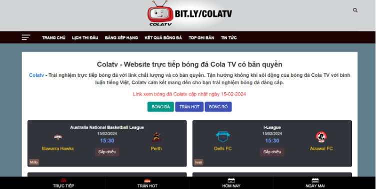 Xem bóng đá không lag tại Cola TV Xem bóng đá không lag tại Cola TV