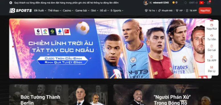 Bước 1: Truy cập trang chủ nhà cái Bước 1: Truy cập trang chủ nhà cái