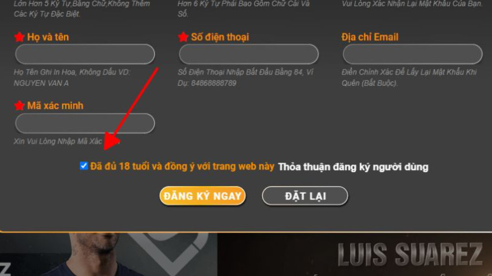 Một số lưu ý khi đăng ký Một số lưu ý khi đăng ký