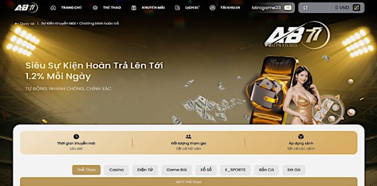 Các loại Khuyến mãi phổ biến của trang chủ nhà cái AB77 Các loại Khuyến mãi phổ biến của trang chủ nhà cái AB77